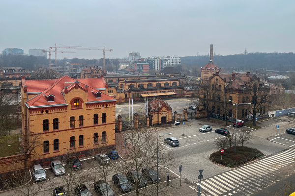 Widok z 6 piętra Kapitanatu Garbary